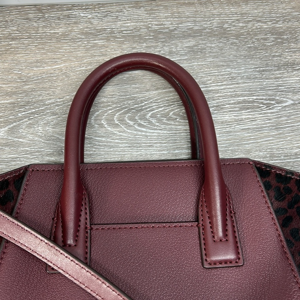 Michael Kors Burgundy and Black Satchel - Picture 11 of 14